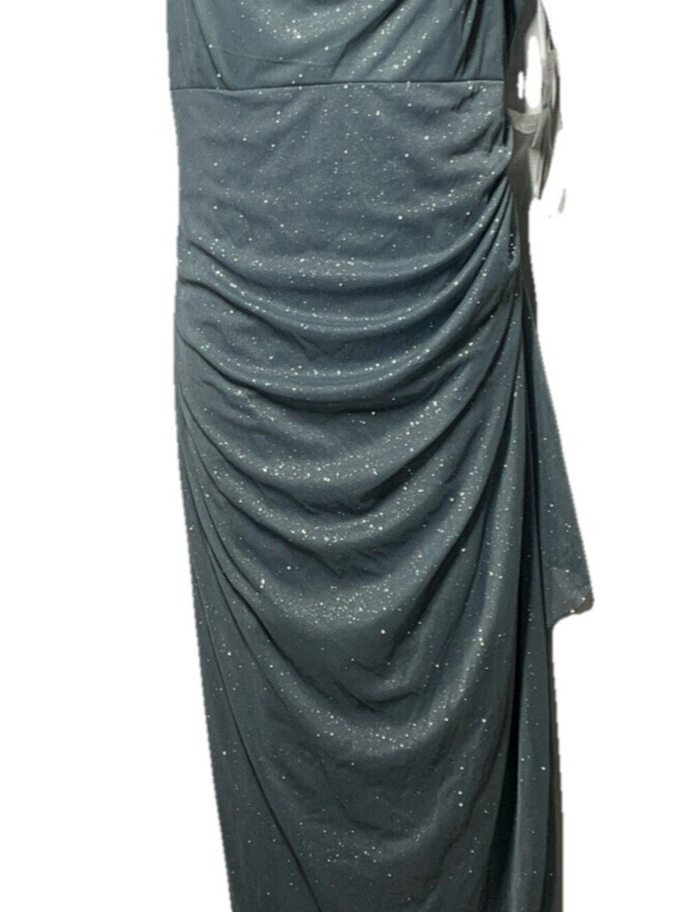 Alex Evenings Women's Long Cold Shoulder Dress Formal Wedding Sea foam Size 16